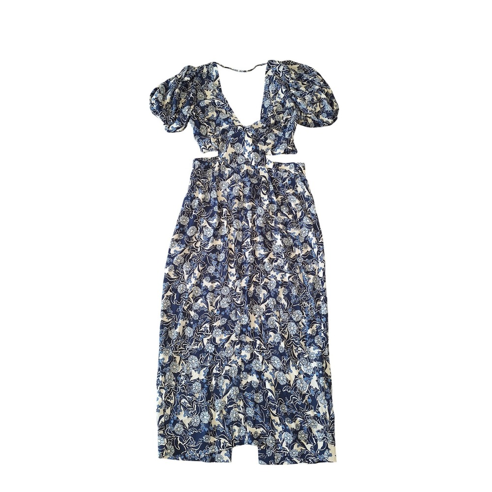 Reiss women's lona cutout‎ tie waist bodycon long dress size 6